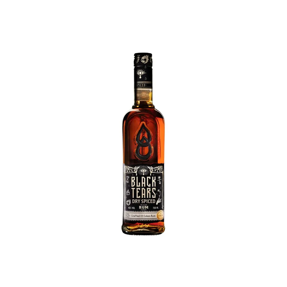 Black Tears Dry Spiced Rum 70cl