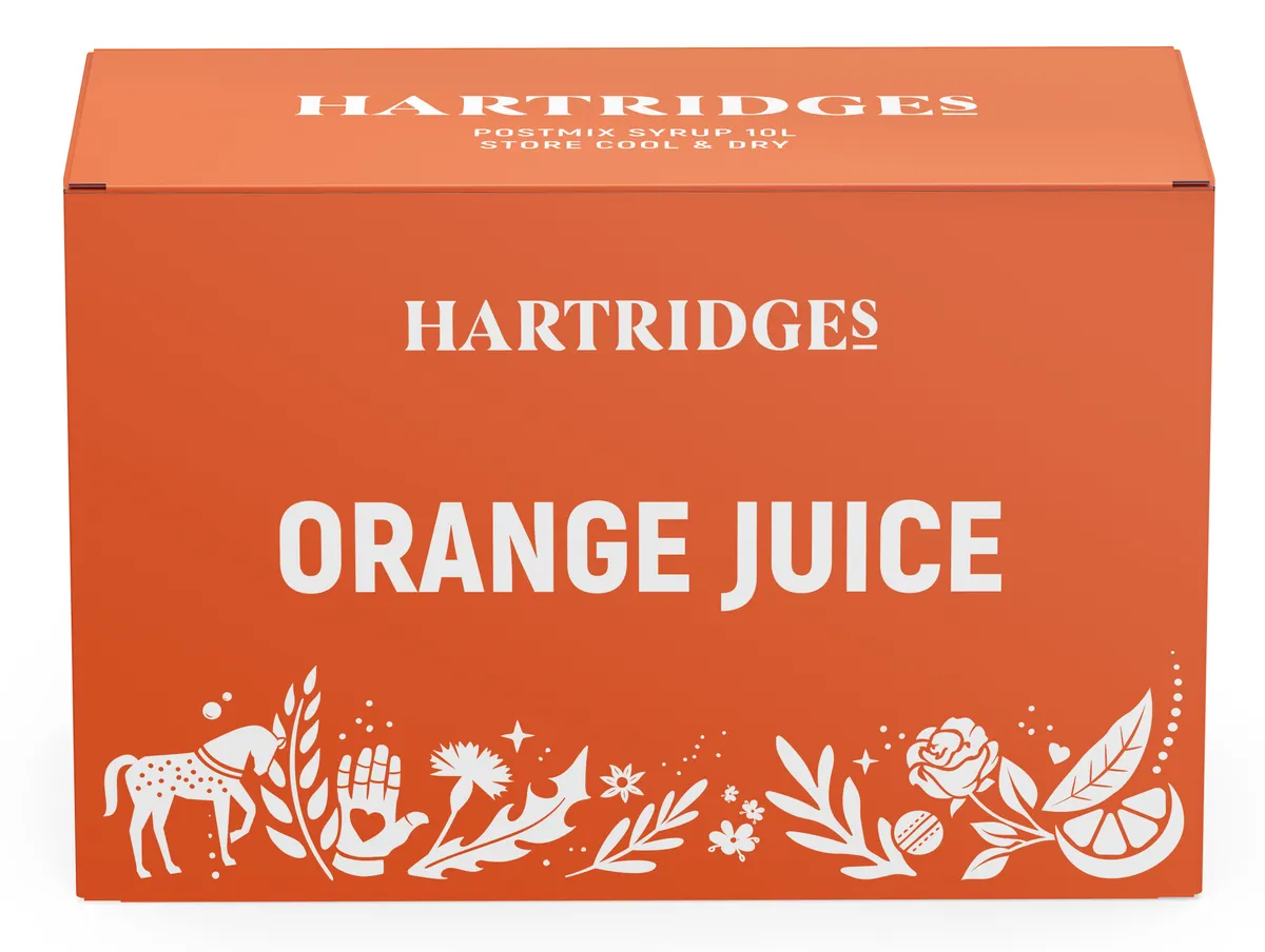 Hartridges 10ltr Orange Juice BIB, another view