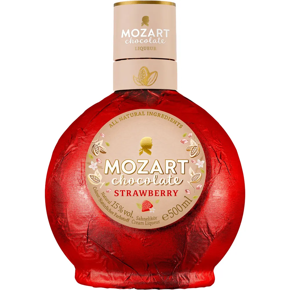 Mozart Strawberry White Chocolate 50cl