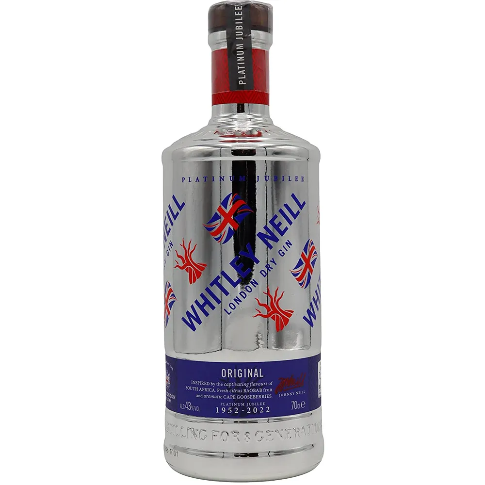 Whitley Neill Jubilee Plat Ed Gin 70cl, another view