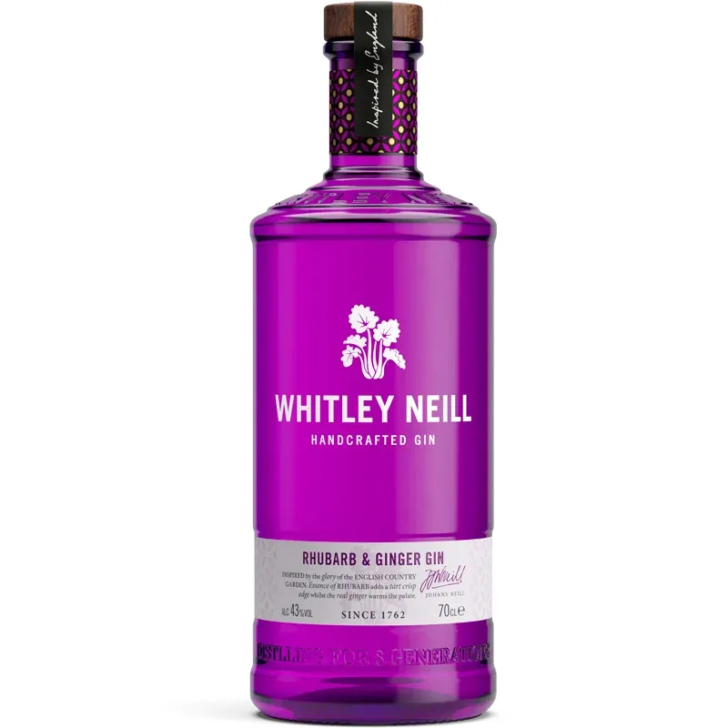Whitley Neill Rhubarb and Ginger Gin 70cl, another view