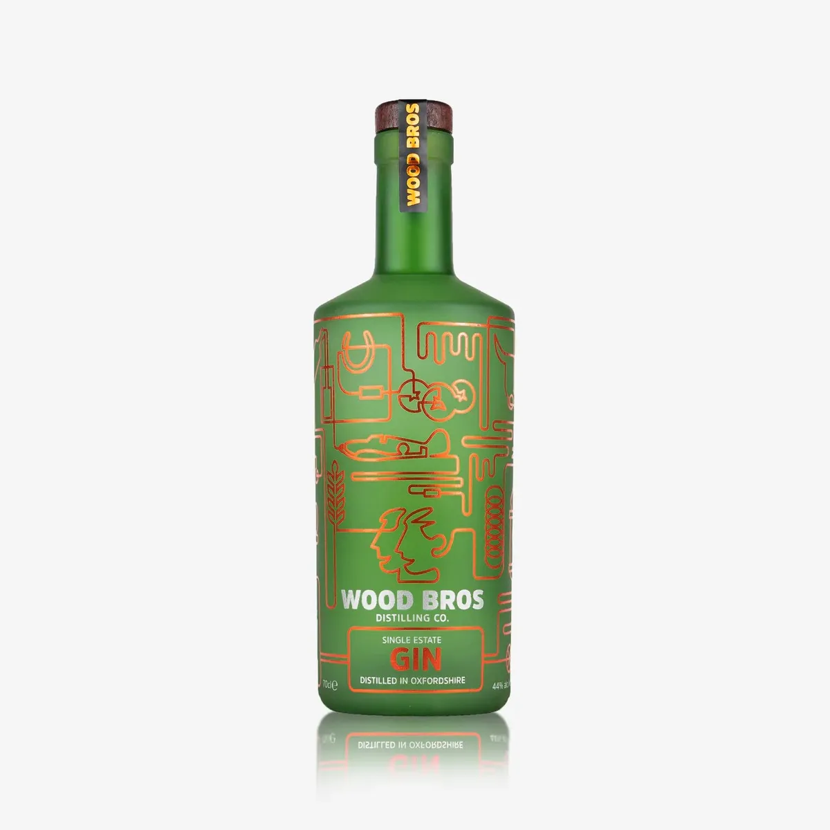 Wood Bros Heritage Gin 70cl, another view