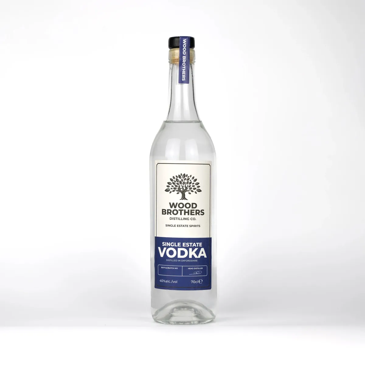 Wood Bros Single Estate House Vodka 70cl, another view
